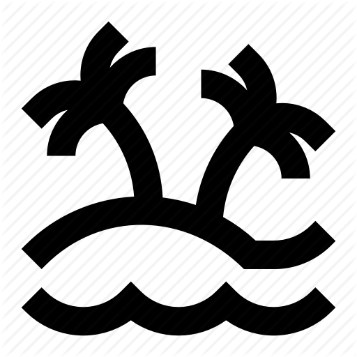 Beach, Island, Ocean, Sea Icon