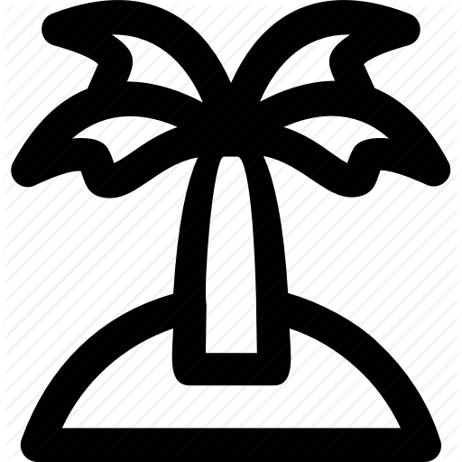 Beach, Island, Travel, Tropical Icon