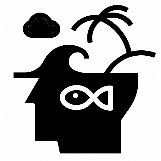 Blub, Fish, Head, Idea, Island Icon