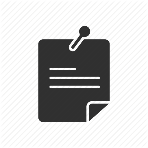 Bulletin, List, Pin, Post It Icon