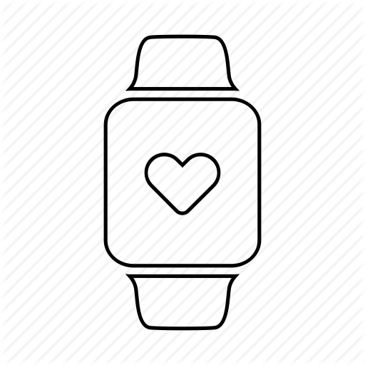 Apple Watch, Fitness, Gym, Health, Heart, Heart Beat, Heart Rate Icon