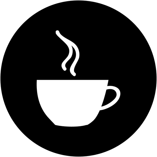 Coffee Round Service Icon