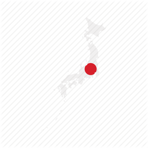 Flag, Japan, Map, World Icon