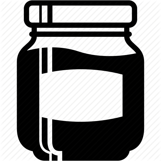 Bottle, Container, Full, Glass, Jam, Jar Icon