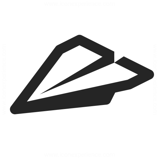 Paper Jet Icon Iconexperience