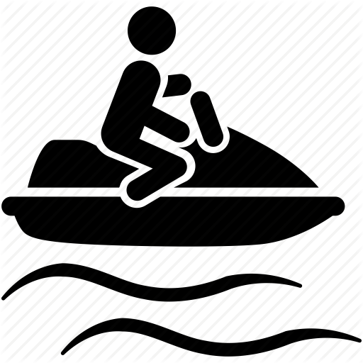 Jet, Ocean, Sea, Ski, Sports, Tourism, Travel, Vacation, Water Icon