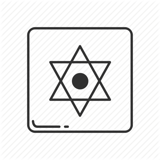 Dot, Emoji, Jew, Jewish, Jewish Star, Star, Star Of David Icon