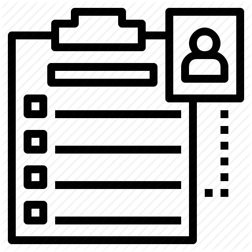 Description, Job, List, Profile, Registration Icon
