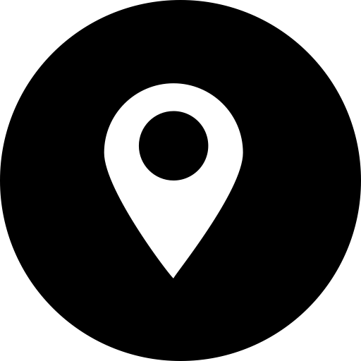 Social Media Location Glyph Icon
