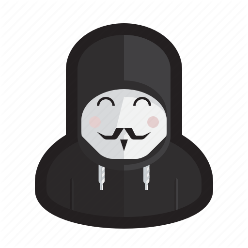 Cybercriminal, Guy Fawkes, Hacker, Hacktivist, Programmer Icon