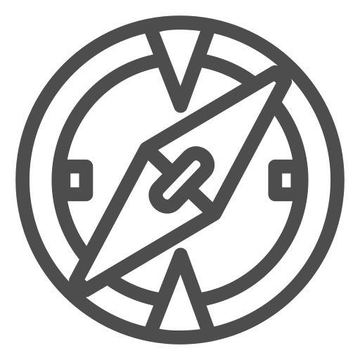 Compass, Activity, Adventure, Trip, South, Travelling, Journey Icon