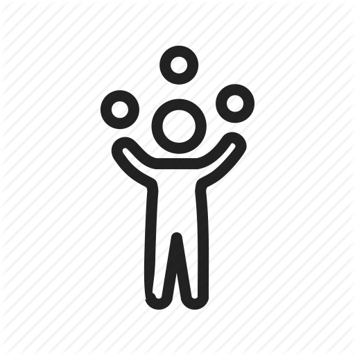 Balls, Clown, Funny, Juggle, Juggler, Juggling, Person Icon