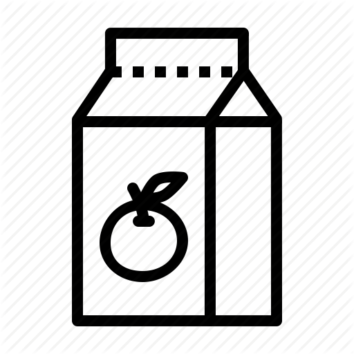Drink, Fruit, Juice, Orange, Packaged, Tetrapack Icon