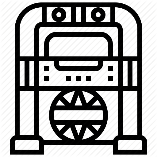 Electronic, Jukebox, Music, Radio, Song, Technology Icon