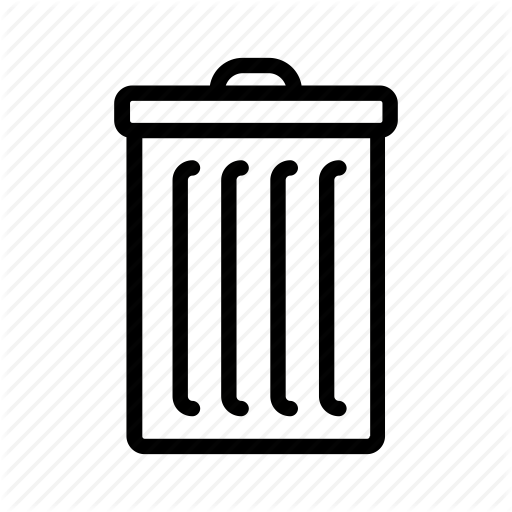 Apple, Delete, Junk, Recycle Bin, Rubbish, Trash, Trash Can Icon