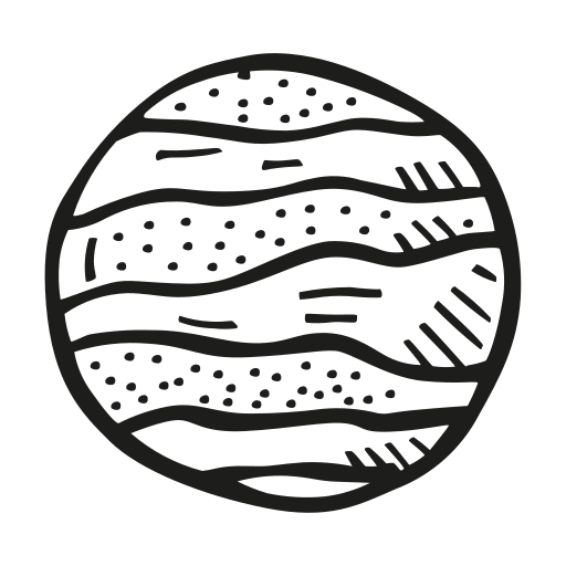 Jupiter Icon Free Of Space