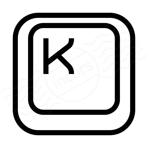 Iconexperience I Collection Keyboard Key K Icon