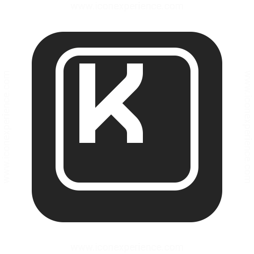 Keyboard Key K Icon Iconexperience