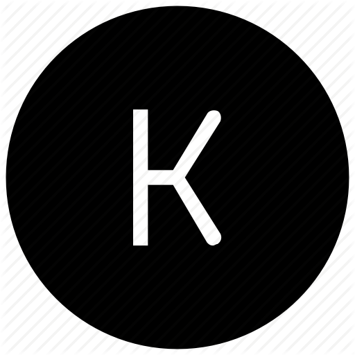 Alphabet, K Icon