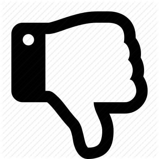 Down, K, Not Like, Thumbs Icon