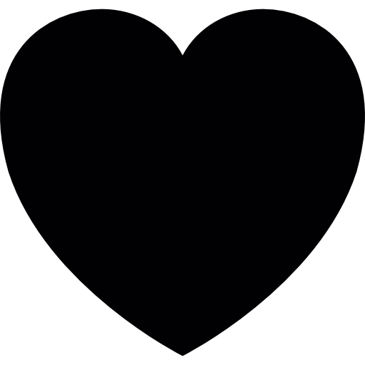 Heart Solid Shape Love And Favorite Symbol Icons Free Download