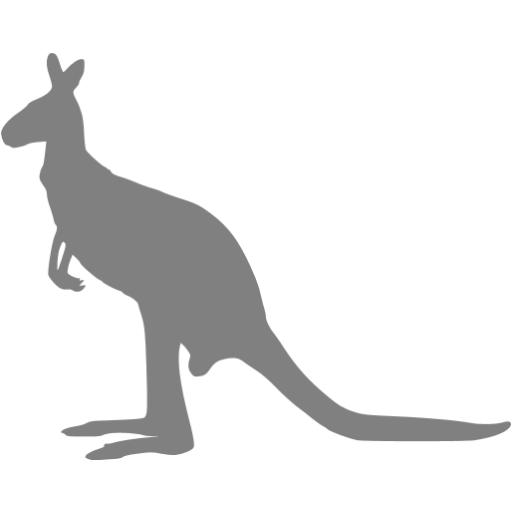 Gray Kangaroo Icon