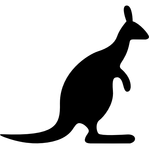 Kangaroo Looking Right Icons Free Download