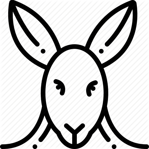 Animal, Face, Kangaroo Icon