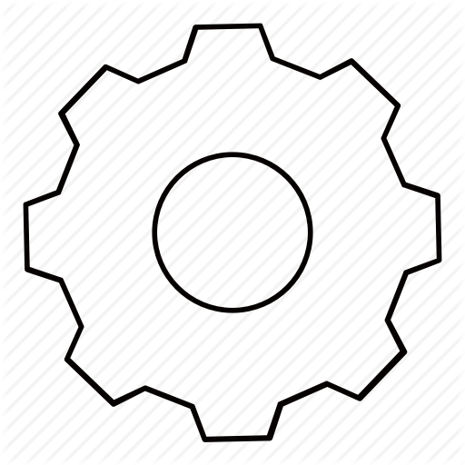 Pictures Of Gear Outline Icon Png