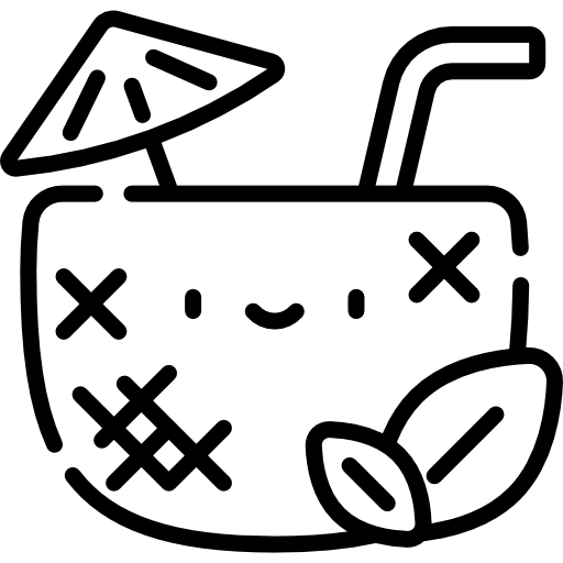 Cocktail Icon Kawaii Drinks Freepik