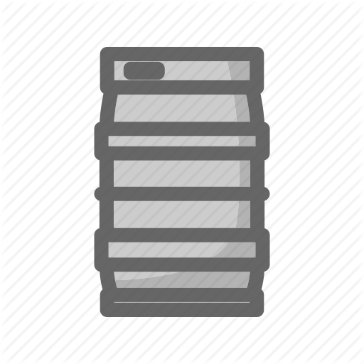 Alcohol, Beer, Beverage, Draft, Half Barrel, Keg, Steel Keg Icon