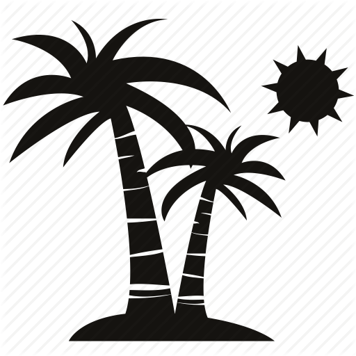 The Beach Png Black And White Transparent The Beach Black