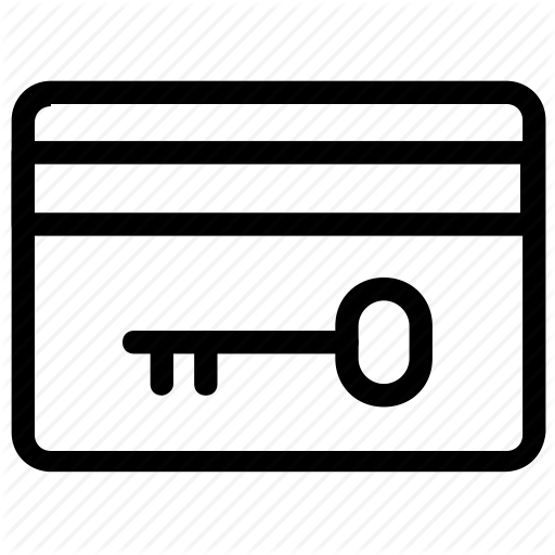 Accommodation, Card, Key Icon