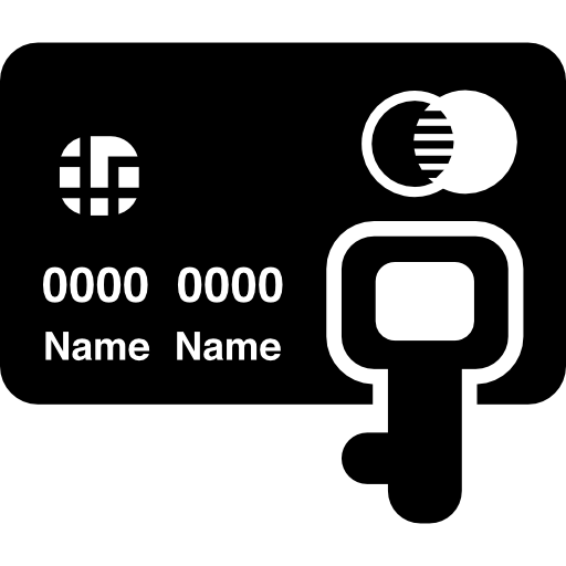 Credit Card With Key Icons Free Download