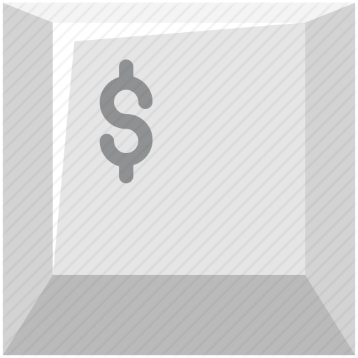 Bank Button, Computer Dollar Button, Dollar Button, Dollar