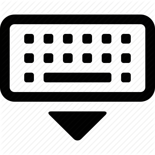 Computer, Dismiss, Down, Keyboard, Remove, Resign, Virtual Icon