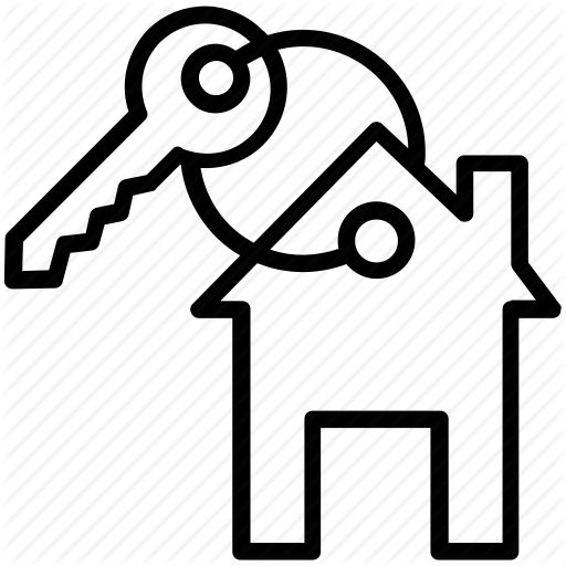 Door Key, House Key, Key, Keychain, Safety Icon