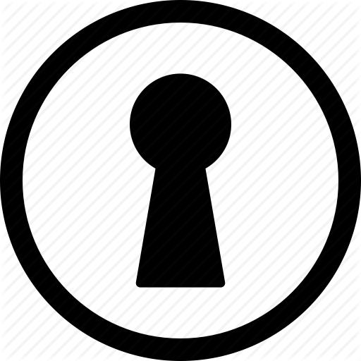 Access, Door, Hole, Key, Keyhole, Password, Vintage Icon