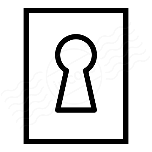 Iconexperience I Collection Keyhole Icon