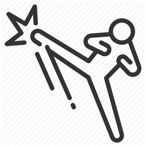 Action, Brawl, Fight, High, Kick, Kickass, Wrangle Icon