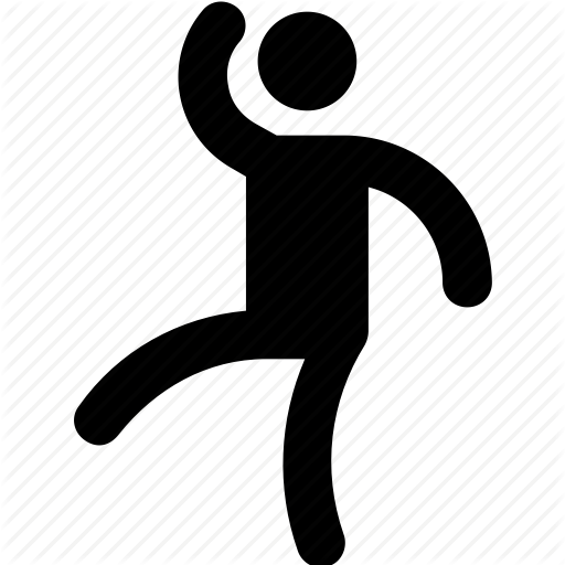 Dancing, Fun, Happy, Joy, Kick Icon