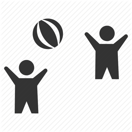 Ball, Beach, Children, Club, Kids, Play, Sea Icon