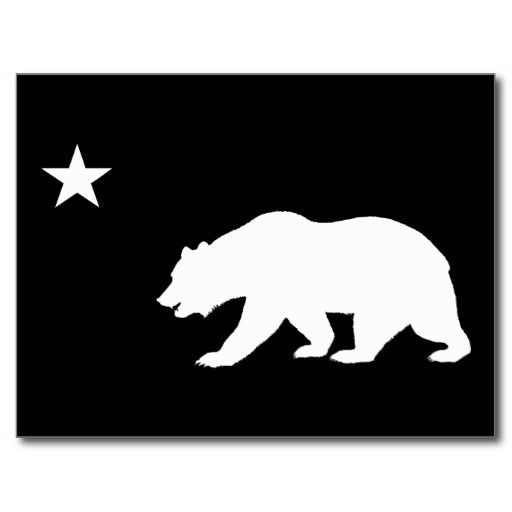 California Bear Postcard Graff Art
