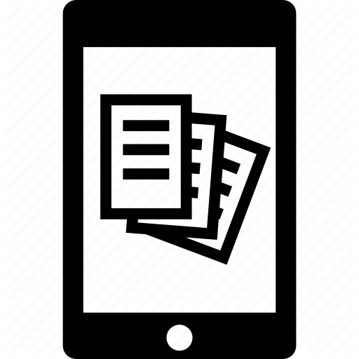 Ebook, Handheld, Ipad, Kindle, Reading, Tablet Icon