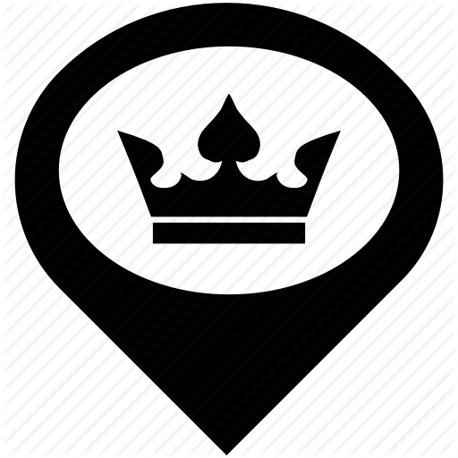 Crown, King, Kingdom, Map, Palace, Pointer, Queen Icon