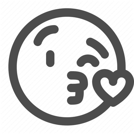 Air Kiss, Blow Kiss, Emoji, Emoticon, Kiss, Wink Icon