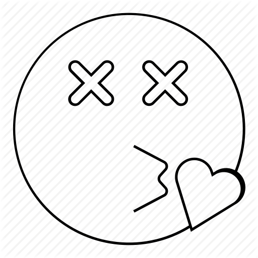 Dead, Emoji, Emoticon, Face, Kiss, Love, Smiley Icon