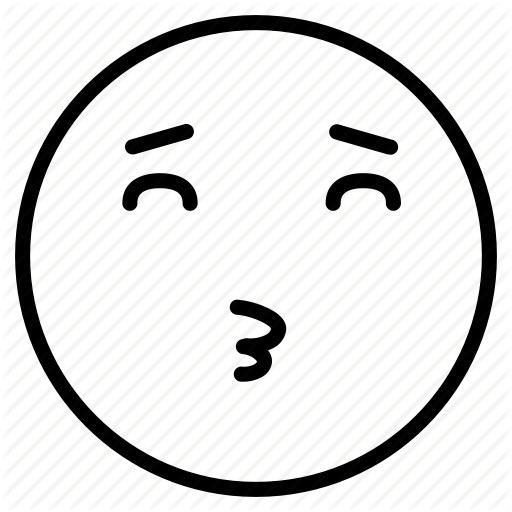 Attraction, Emoji, Expression, Kiss, Lips, Love, Romance Icon