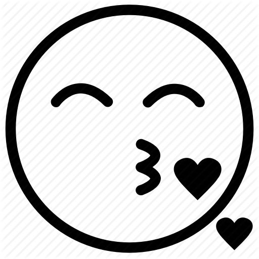 Blow Kiss, Heart, Kiss, Kiss Emoji, Love Icon