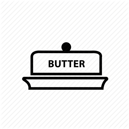 Butter, Holder, Kitchen, Kitchenware Icon